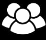 Group of people icon representing catering for large groups of 15 or more
