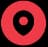 Red location pin icon for address
