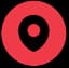Red pin icon for Get Directions button to El Guero food truck